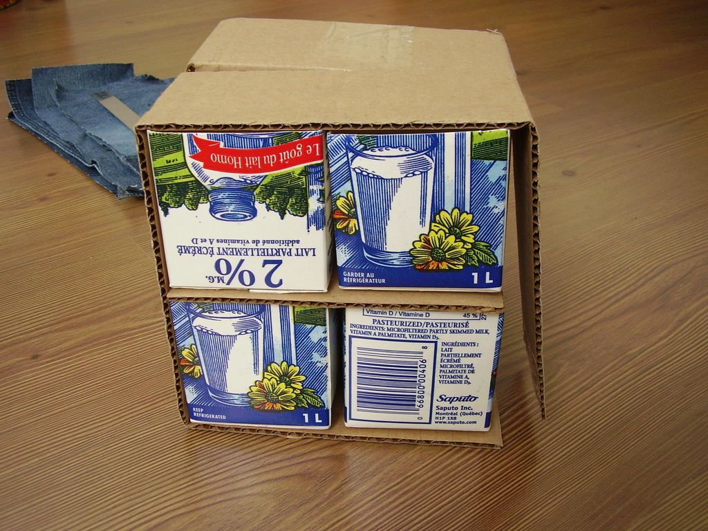 Cardboard Drawers Lined with Jeans - grandgoldman.com