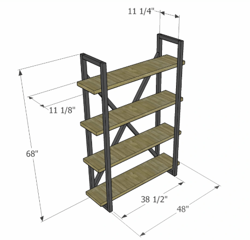 How to Make a Modern and Rustic Shelf - grandgoldman.com