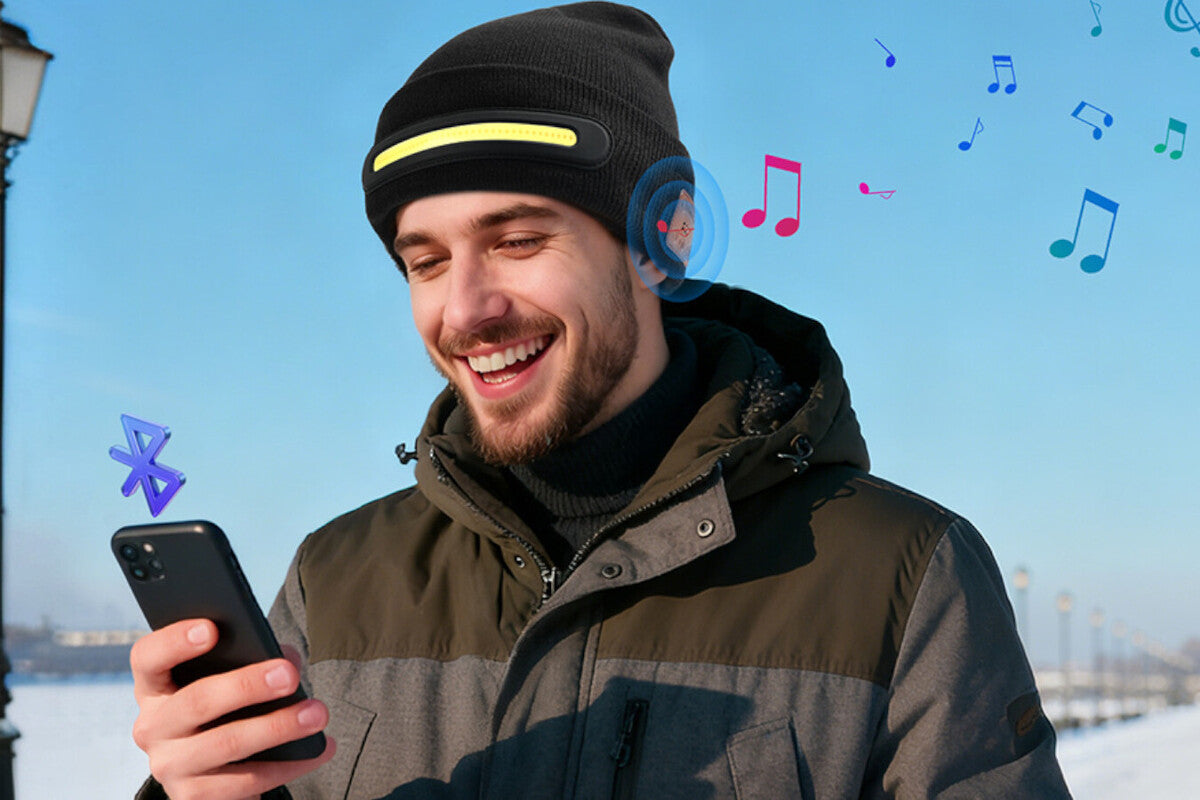 Amazon's Bluetooth Beanie with Flashlight: Winter Music Gear