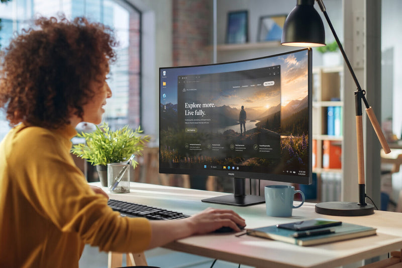 Philips 27E3C2500 and 32E3C2500 Monitors: 144Hz Curved Displays for Work