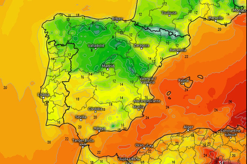 Spain Weather Shift: Temperatures Drop Up to 10°C and Rain Hits the North