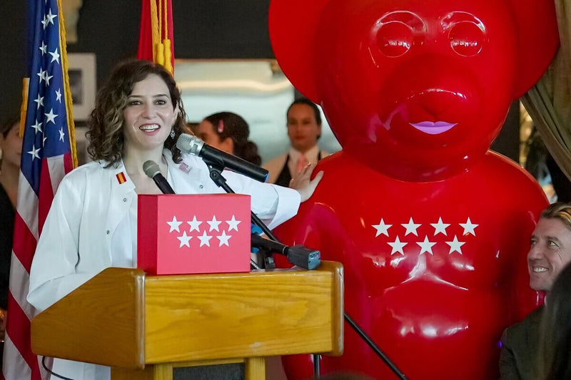 Madrid's Giant Red Bear Gift to Miami Ends Up at a Restaurant