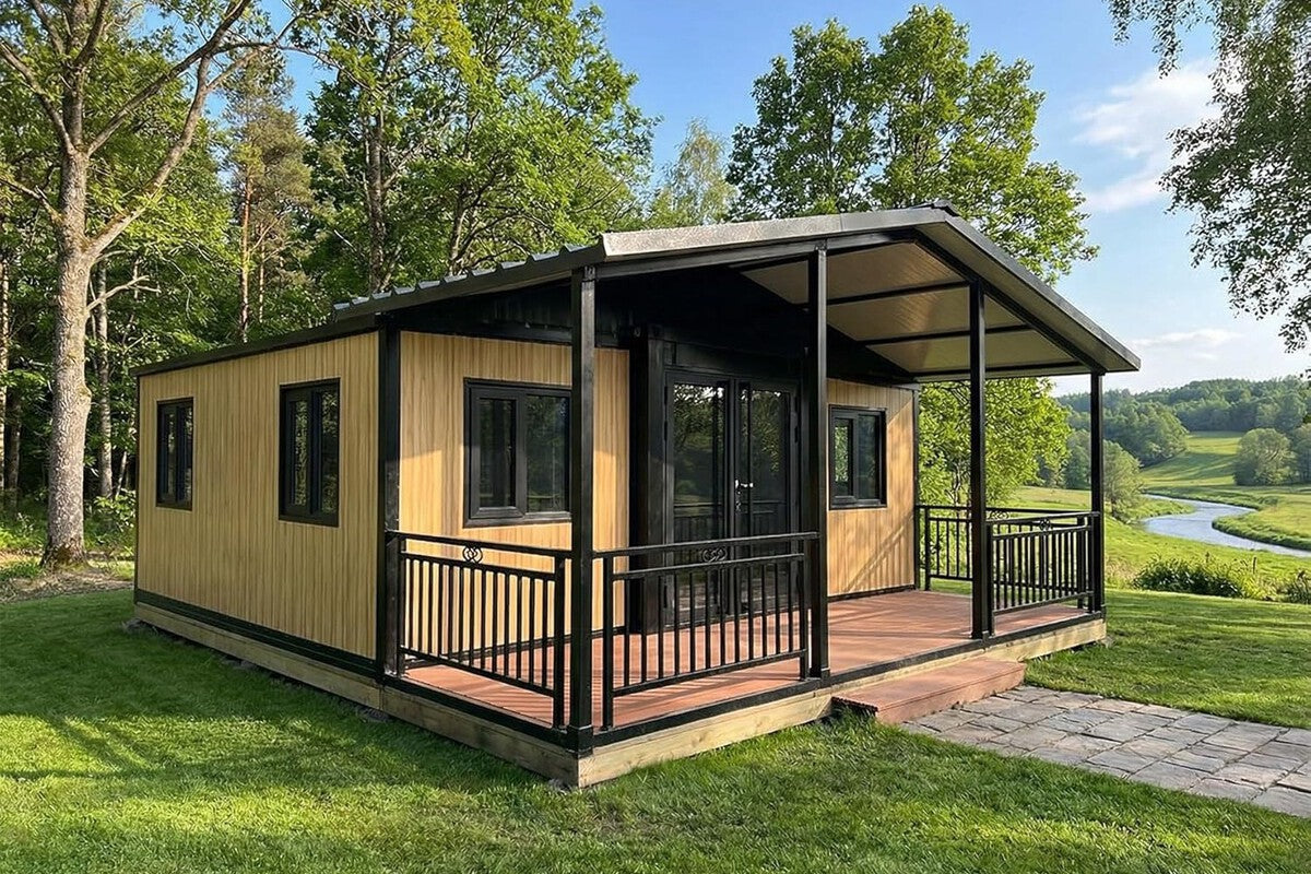 Prefabricated House on Amazon with Porch, Kitchen, and Bath for Under $7,300