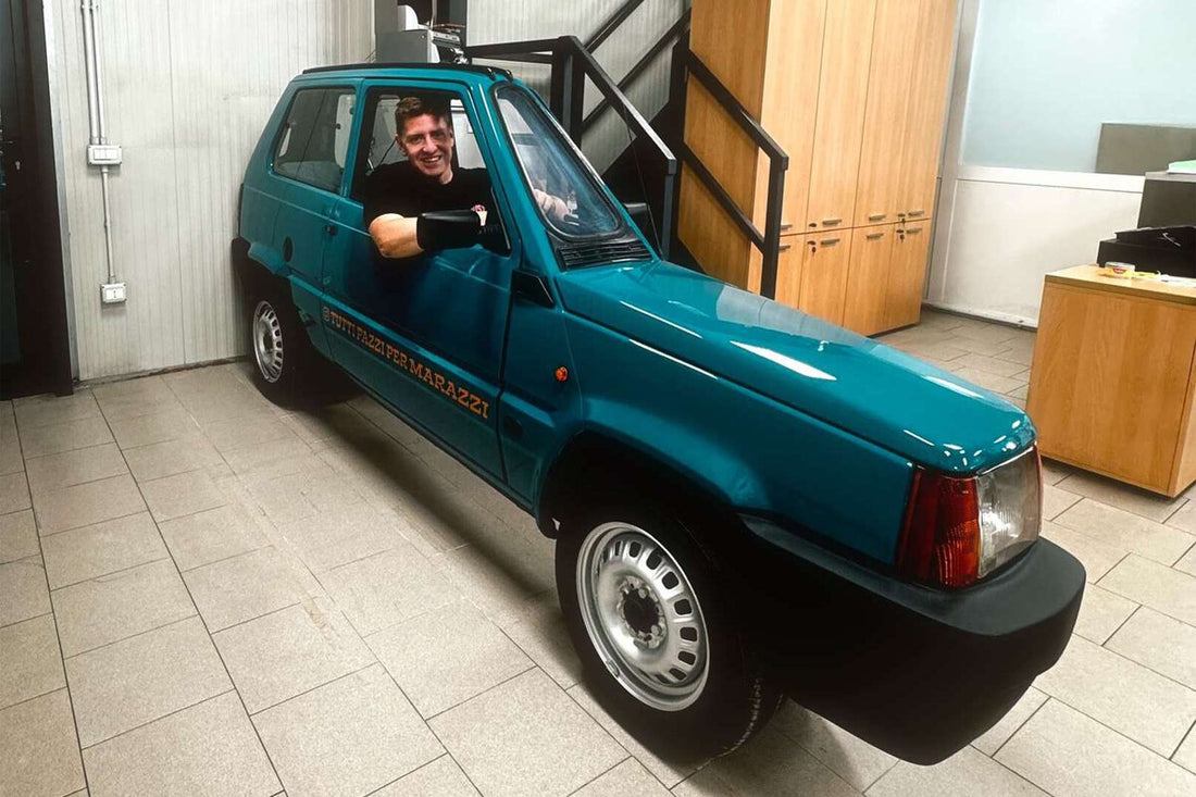 Italian Fiat Panda Becomes World's Narrowest Car at 50.2 cm