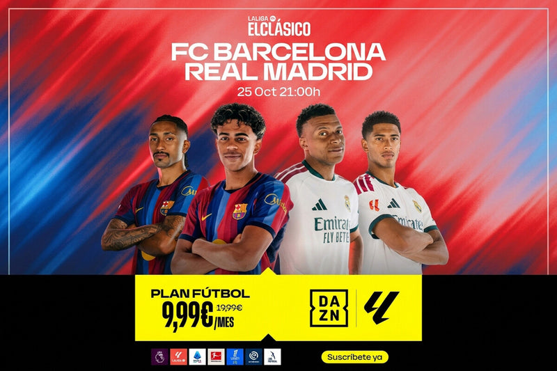 DAZN Football Plan Drops to €9.99 for El Clásico and LaLiga