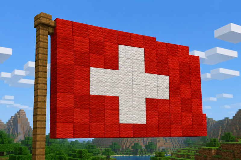 Student Recreates Switzerland in Minecraft at 1:1 Scale