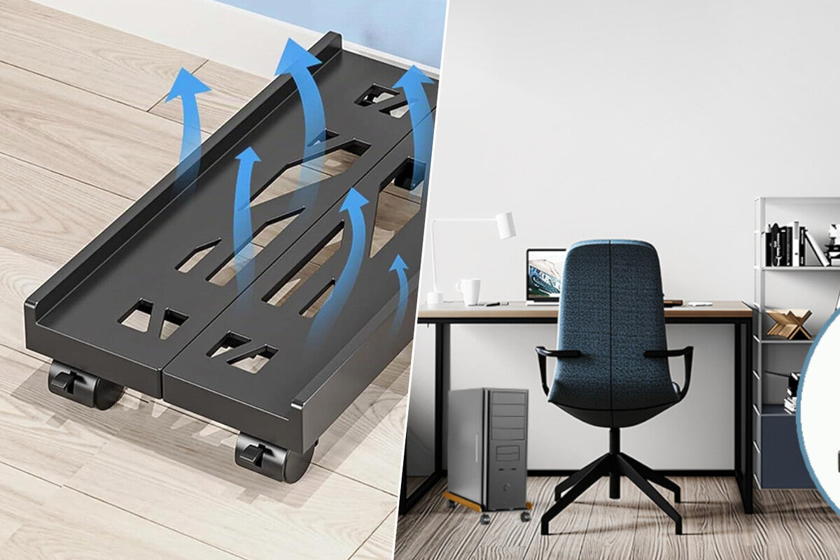 Adjustable Desktop PC Stand: Easy Cleaning and Moving