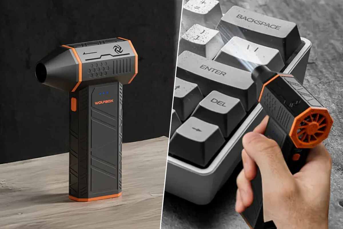 Wolfbox Mega Flow 50: The Superpowerful Air Blower for Dust-Free Keyboards