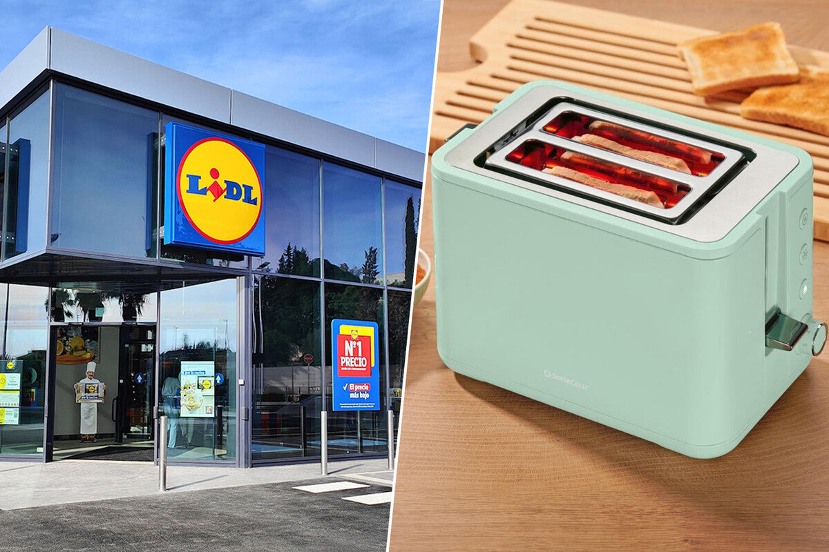 Lidl's Pastel Toaster with Defrost and Croissant Warmer