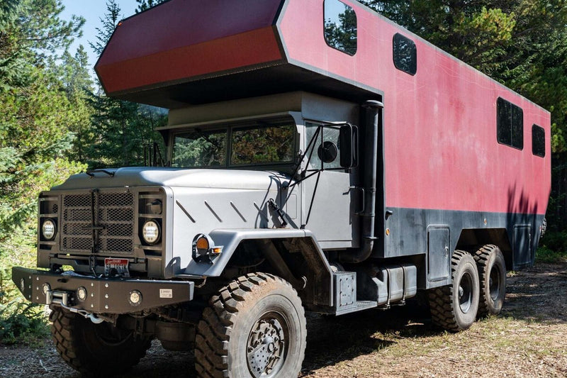 Military Truck Turned 11-Meter Camper for the Whole Family