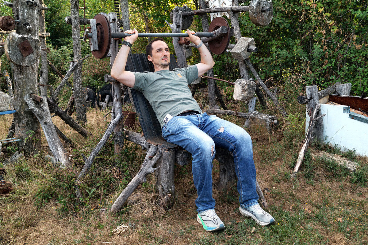 The Flintstones Gym Exists: We Tested Machines Made of Sticks and Stones