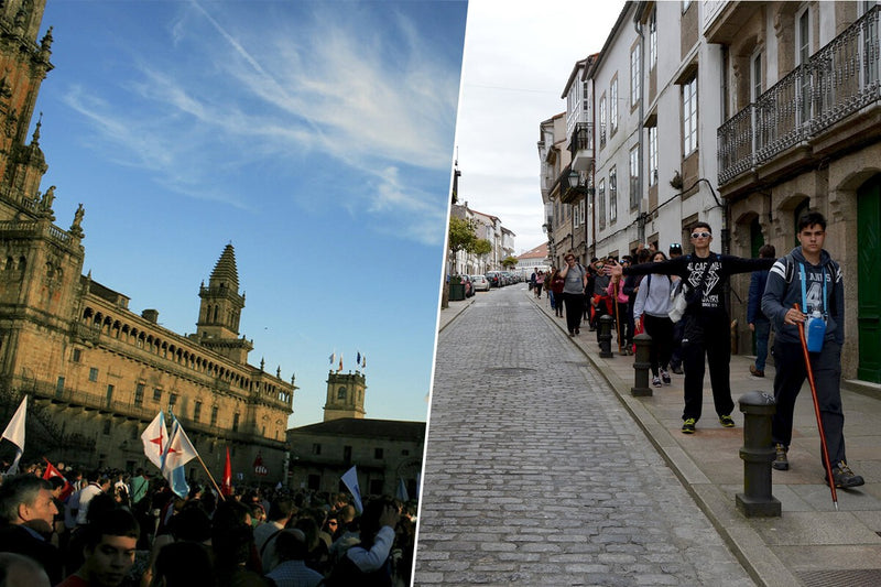 Santiago de Compostela Pilgrims Turn Obradoiro Into Party Zone