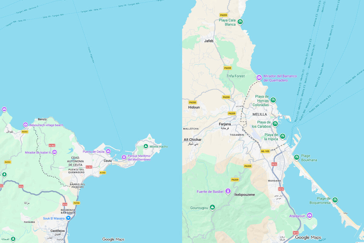 Google Maps Border Dispute: Ceuta and Melilla Sovereignty