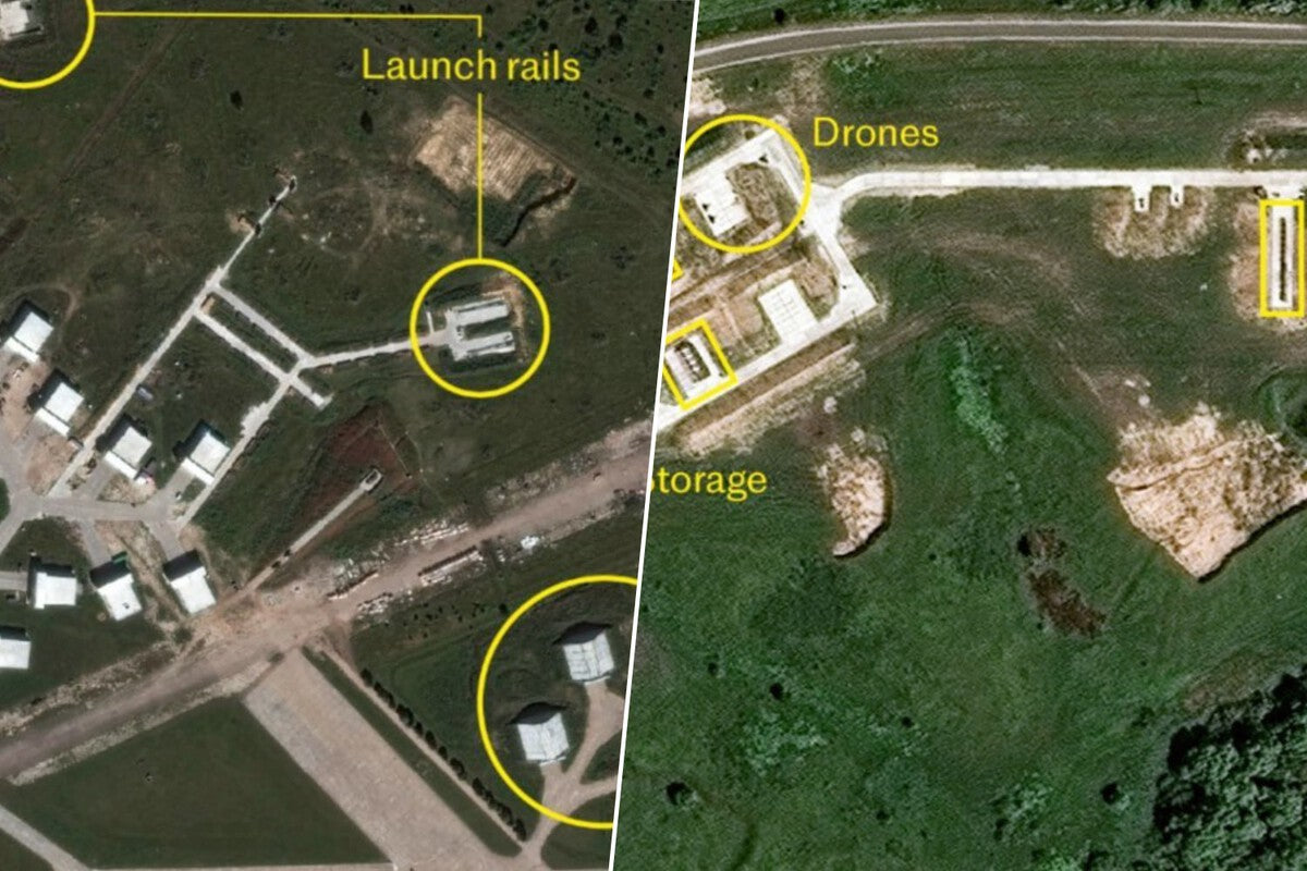 Russia's Giant Drone Launch Sites: What Satellite Images Reveal