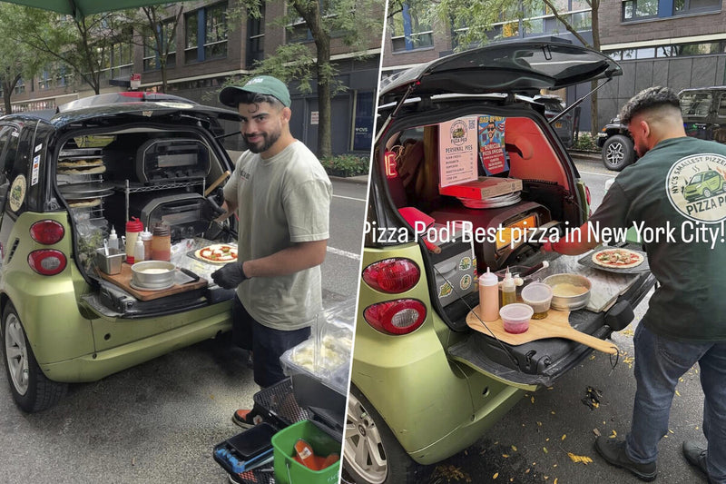 Smart Car Pizzeria in NYC: How Pizza Pod Fits Two Ovens