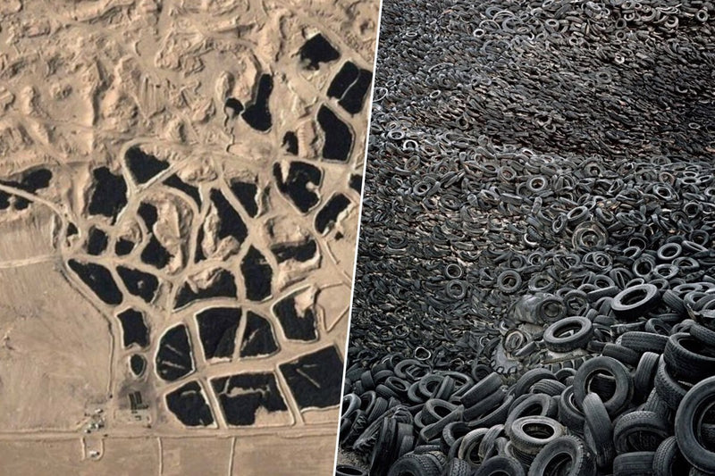 Kuwait's Desert Tire Graveyard: A Visible Disaster From Space