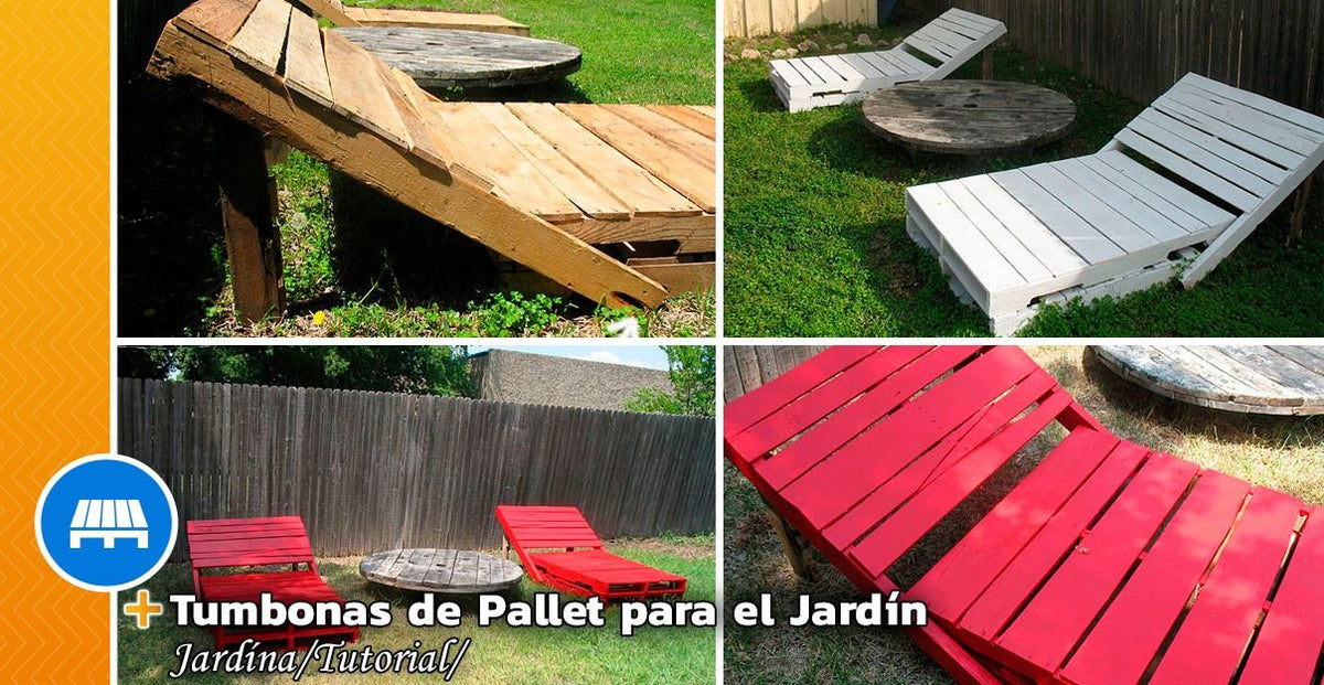 How to Make Pallet Loungers for the Garden - grandgoldman.com
