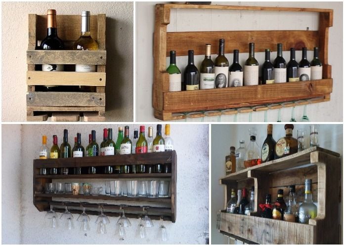 Create a very original shelf for wines and glasses - grandgoldman.com