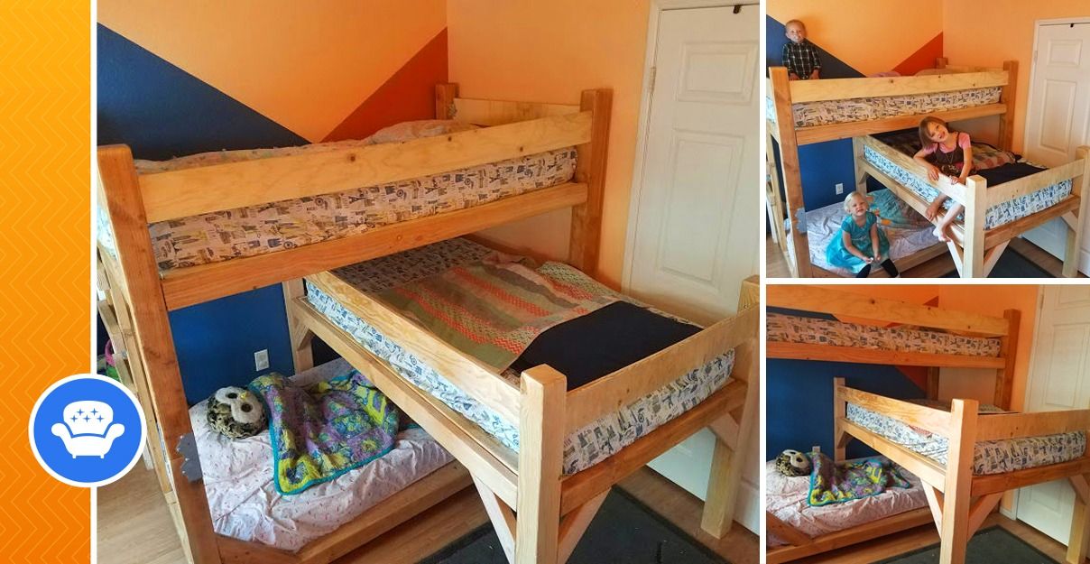 How to Make a Triple Bunk Bed for Kids - grandgoldman.com