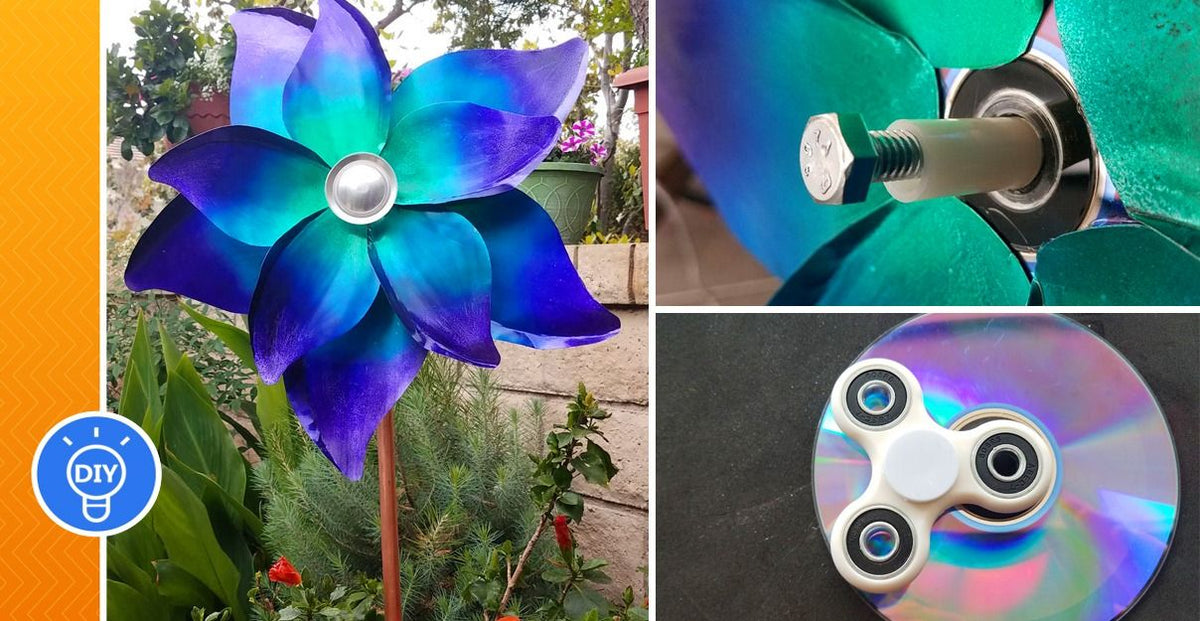 How to make spinner flowers for the Garden - grandgoldman.com
