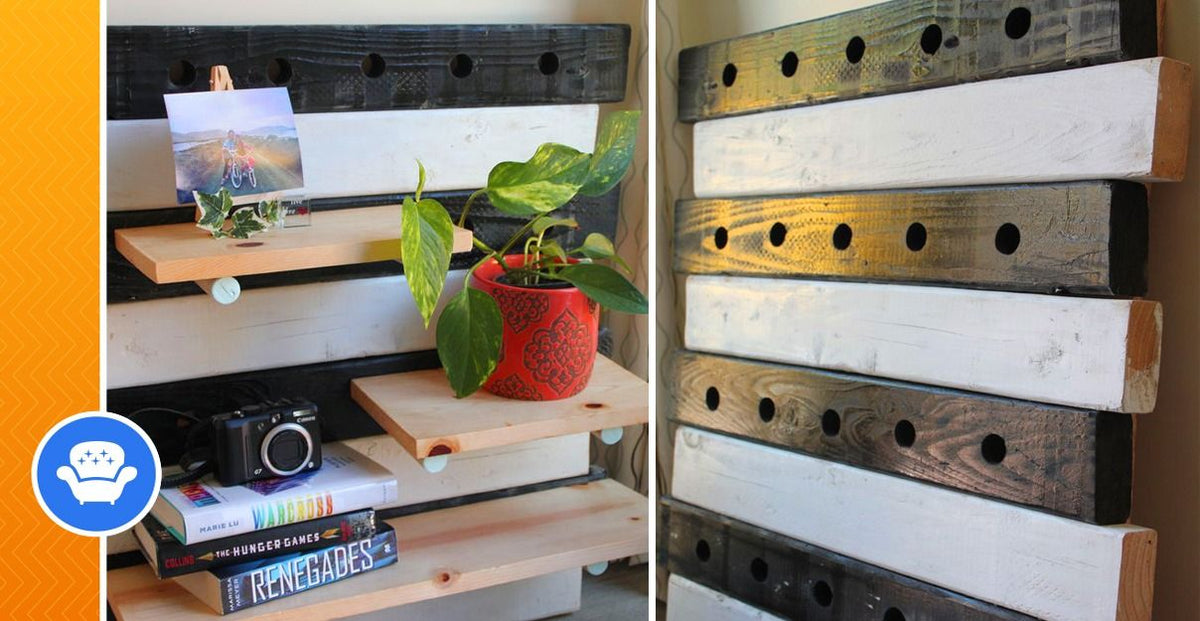 How to Make a Wood Board Shelf - grandgoldman.com