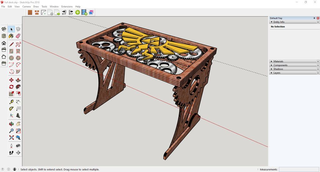 Aged Tone Legend of Zelda Desk - grandgoldman.com