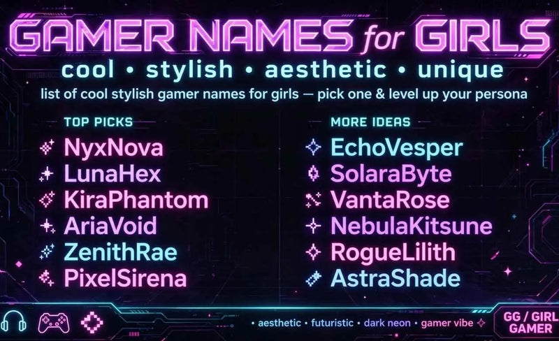 Cool Female Gaming Names: 150+ Ideas That Stand Out in 2026 (Guide)