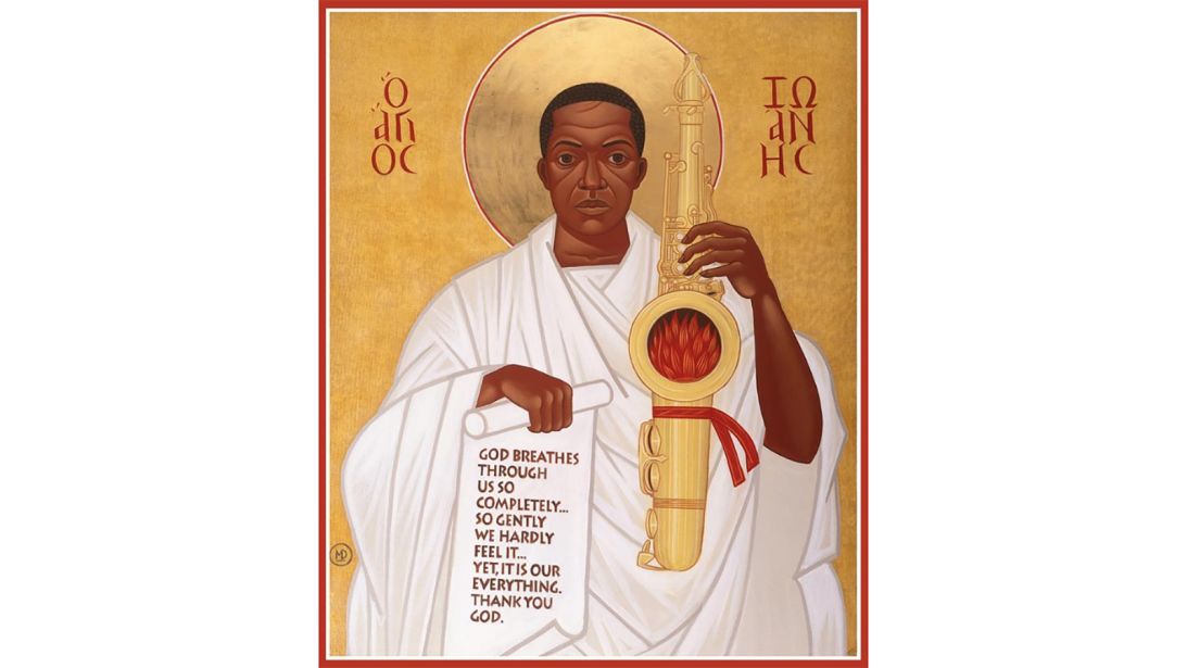 The John Coltrane Church venerates a jazz musician as a saint
