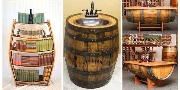 Wonderful furniture made from wooden barrels! - grandgoldman.com