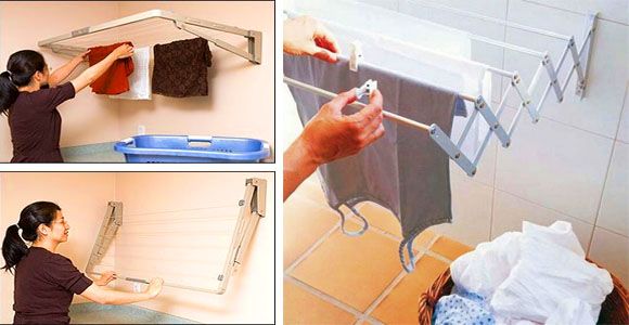Make an easy-to-make hanging clothesline for the outside of your home! - grandgoldman.com
