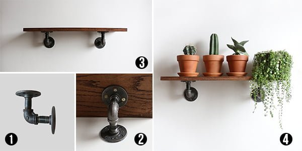 Make your own floating shelf with easy-to-install wood for your walls! - grandgoldman.com