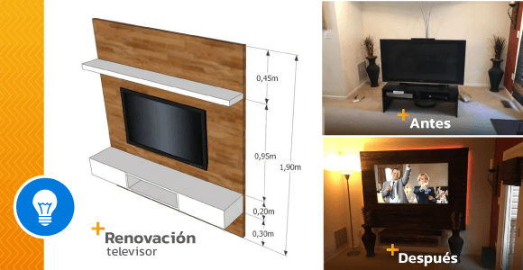 How to make a wooden wall for the television - grandgoldman.com