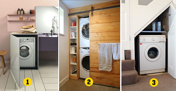 Learn all the tricks you can use to hide your washing machine easily! - grandgoldman.com