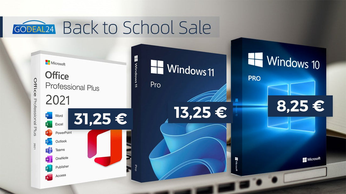Back to School Sale: A new start with Office 2021 Pro lifetime for €31.25! Ideal combination with Windows 11 Pro!