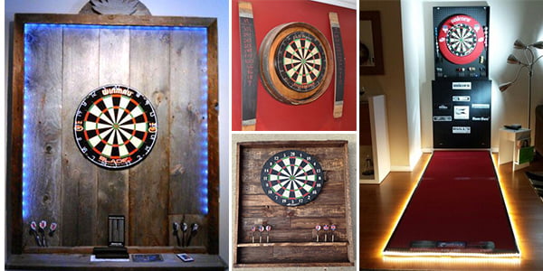 Ideas to create your own dart board with pallets and corks! - grandgoldman.com