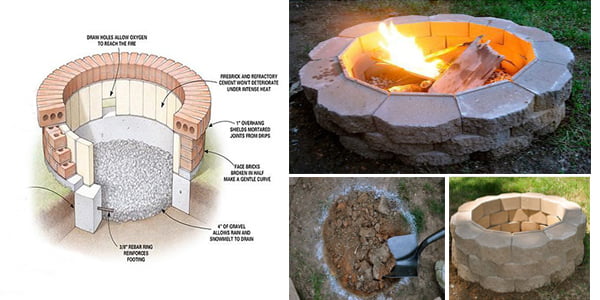 How to Build a Fire Pit in Your Backyard with Cinder Blocks! - grandgoldman.com