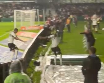 Brazilian Footballer Falls Down Hole Celebrating Disallowed Goal
