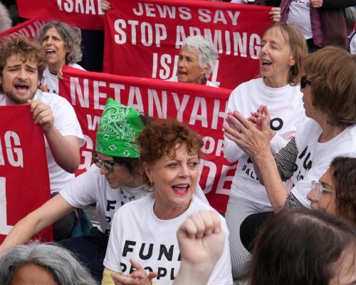 Susan Sarandon and Hannah Einbinder Arrested at Anti-Netanyahu Protest