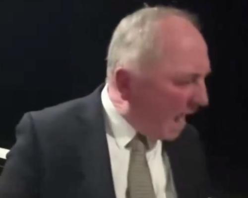 Australian MP Barnaby Joyce Yells at Dog During Live Interview