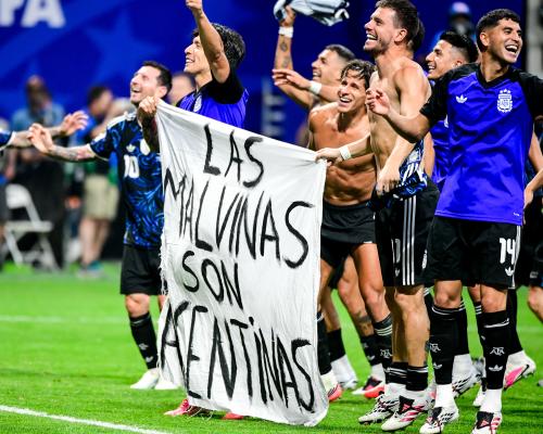 World Cup 2026: UK demands Fifa probe Argentina Falklands banner