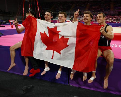 Canada Wins Men's Gymnastics Team Final at Commonwealth Games...