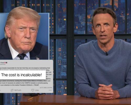 Seth Meyers mocks Trump's wildfire cost claim with hilarious quip