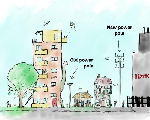 Melbourne AI Datacentre Power Pole Height Sparks Backlash