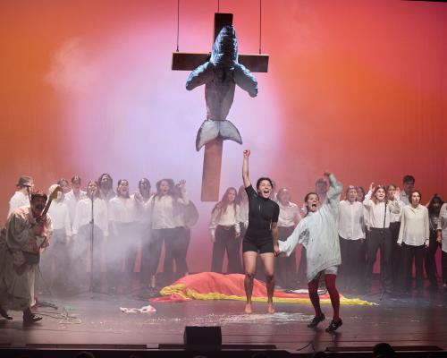 Timmy the Whale Play Sparks Jesus Comparison in Satirical Drama