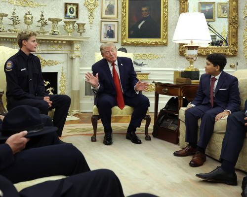 Trump Honors Teen Lifeguard Hero in Oval Office After Viral Rescue