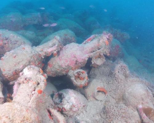Roman Shipwreck with 500 Amphorae Found Off Sicily Coast