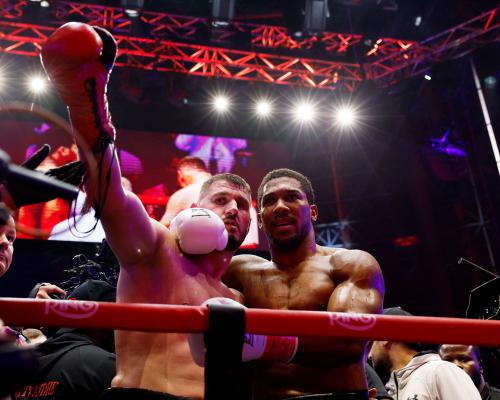 Anthony Joshua Knocked Down Twice, Stops Prenga in Round Two