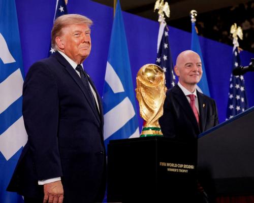 Trump Praises Balogun Red Card Decision at World Cup Event