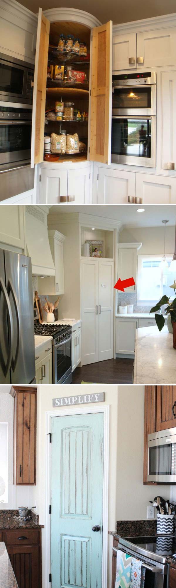 Fabulous Ideas to Use Cabinet Space in Kitchen Corners! - grandgoldman.com