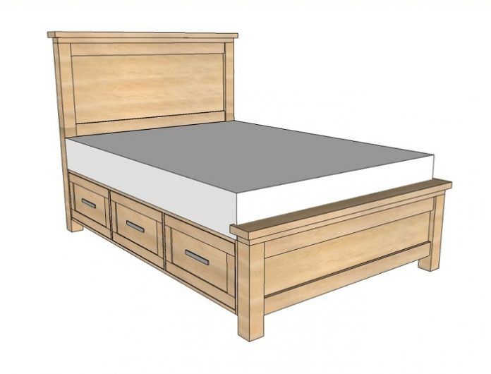 Guide and Plan for Building Bed Frames with Storage! - grandgoldman.com